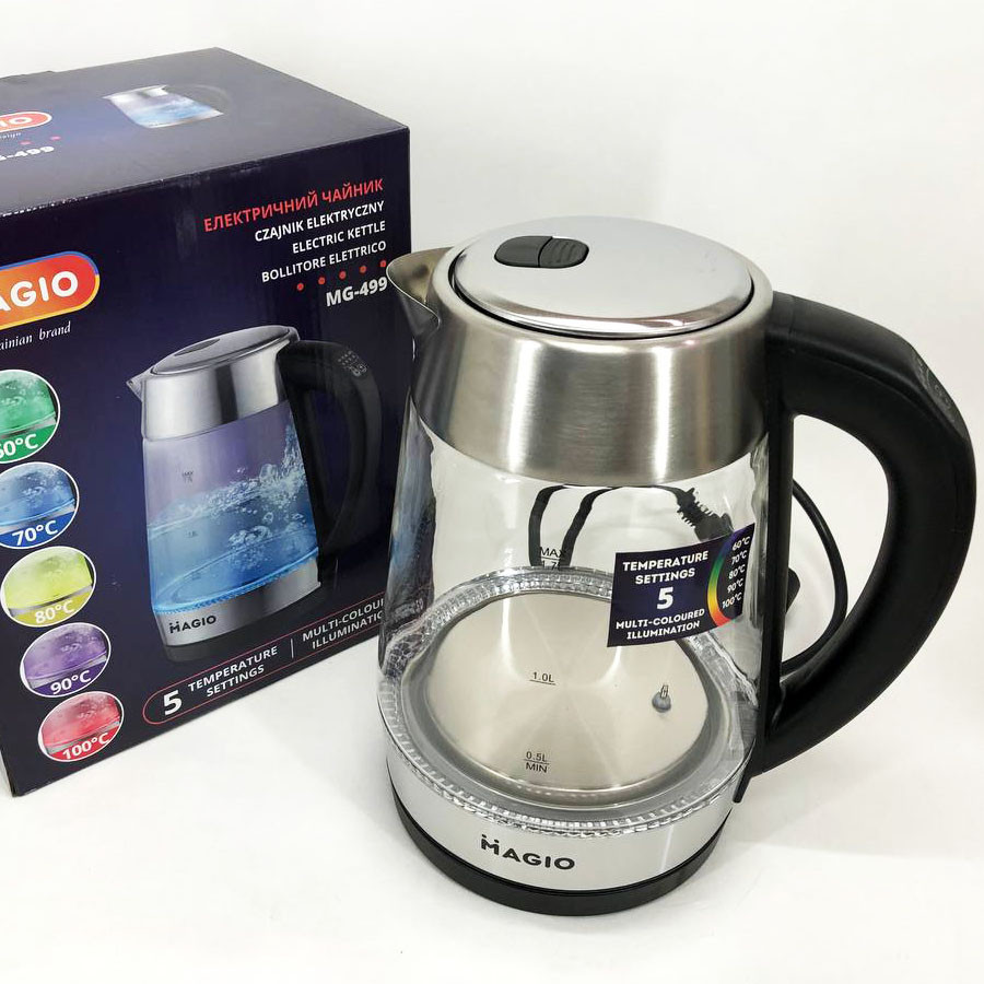 Електрочайник з контролем рівня води, Електричний чайник з індикатором води, Потужний кухонний чайник RD-34 Львів - фото 10