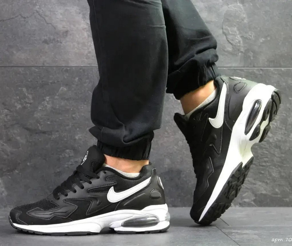 Чоловічі Чорні Термо Кросівки Nike 90 Air Max 2 Шкіряні Найк Єврозима (розміри: 42,43,44) Відео Огляд Дніпро - фото 3