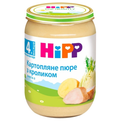 Дитяче пюре HiPP Картопляне пюре з кроликом, 190 г (9062300131281) Вінниця - фото 1