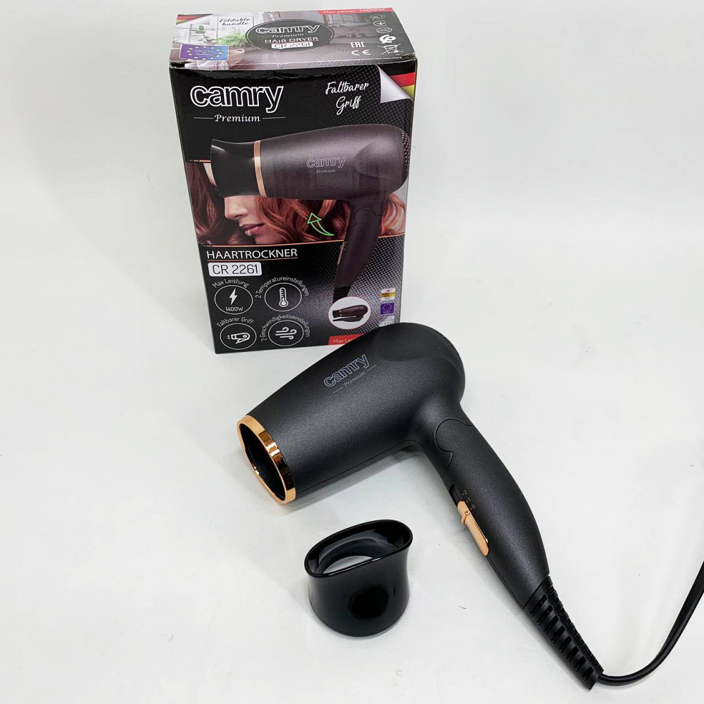 Функціональний професійний фен Camry CR 2261 1200Вт, Фен-стайлер для сушіння волосся FR-90 Львів - фото 6