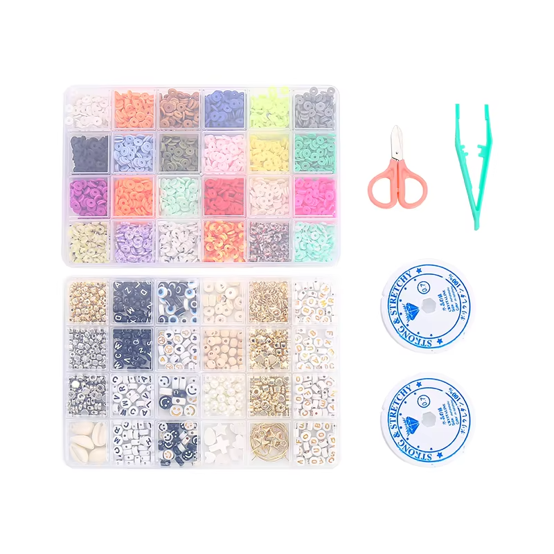 Набор бисера для изготовления бижутерии в пластиковом контейнере, сет №1 Каменец-Подольский - изображение 1