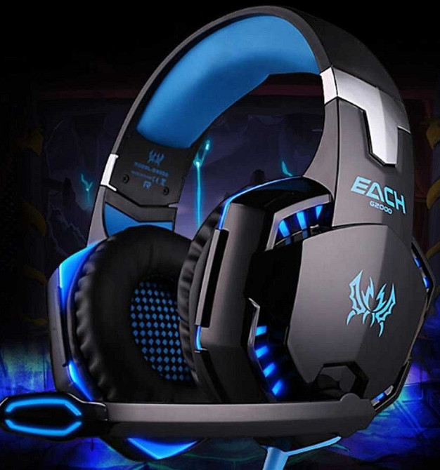 Ігрові навушники Kotion Each G2000 з мікрофоном і підсвіткою. Харків - фото 7