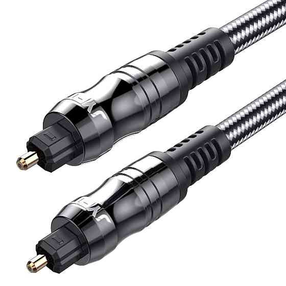 Оптичний аудіокабель JYFT Toslink SPDIF 1.8м, кабель для ТВ, PS4, Xbox, Soundbar, Dolby Digital 5.1 Київ