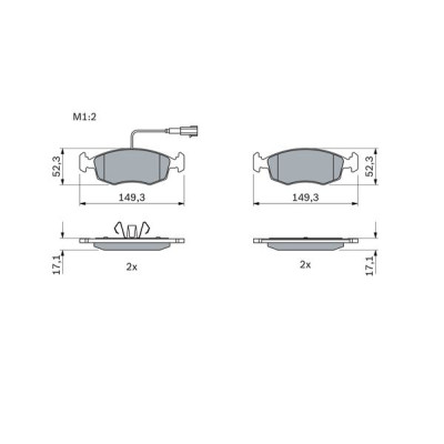 Гальмівні колодки Bosch 0 986 494 463 Вінниця - фото 2