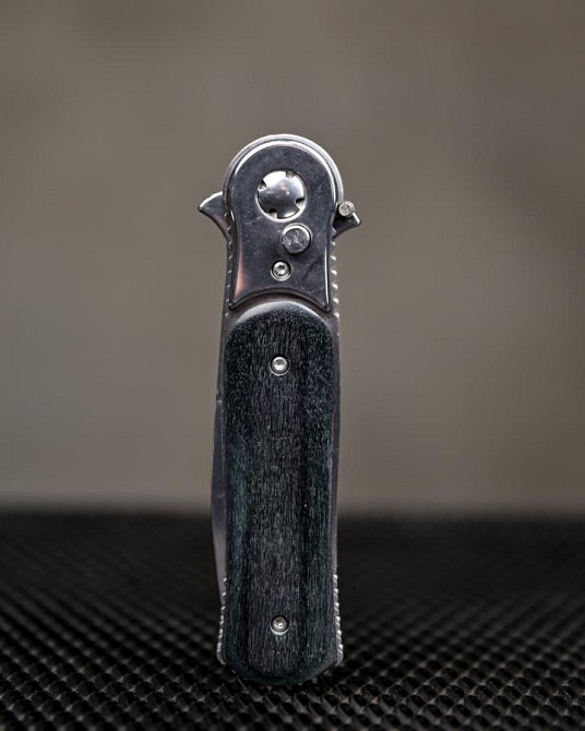 Ніж Викидний Кишеньковий з дерев'яною ручкою ВТ6883 Одеса - фото 2