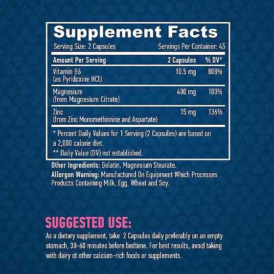 Вітамінно-мінеральний комплекс Haya Labs ZMA 90 капсул Луцьк