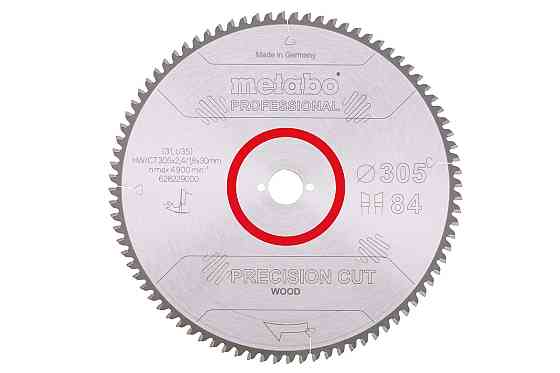 Диск пильний Metabo "precision cut wood - professional" 305x30 Z84 WZ 5° neg. (628229000) Коломия