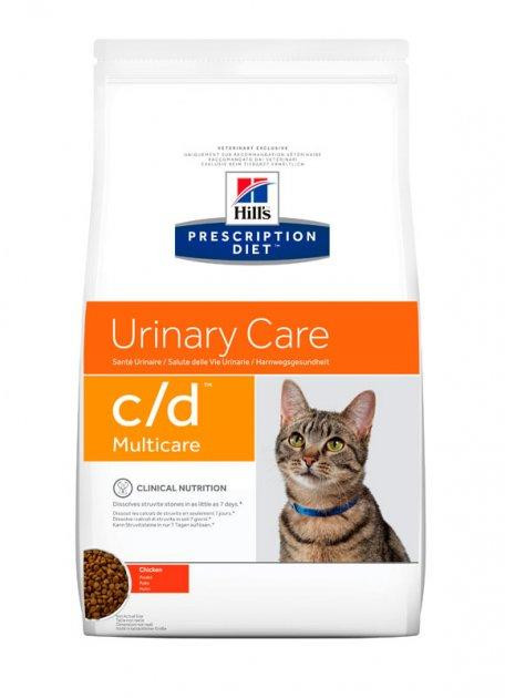 Лечебный корм для кошек Хиллс Hills PD Urinary Care c/d для растворения и уменьшения струвитных уролитов 1.5кг Винница - изображение 2