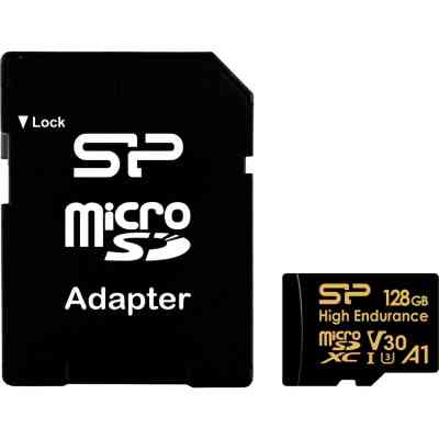 Карта памяти Silicon Power 128GB microSDXC class 10 UHS-I U3 V30 A1 High Endurance (SP128GBSTXDV3V1HSP) Винница