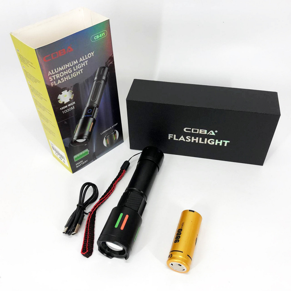 Яркий тактический фонарик CB-611-TG, Точечный ручной фонарь, Лучший тактический фонарь TI-99 Львов - изображение 6