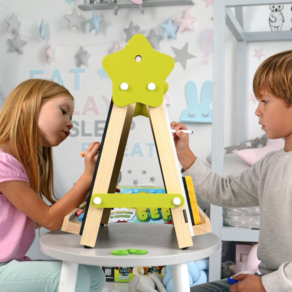 Мольберт детский двухсторонний для творчества и обучения «5в1» Киев - изображение 6