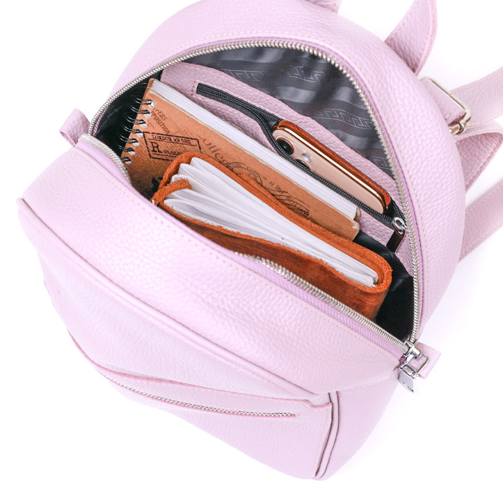 Небольшой женский рюкзак Shvigel 16305 Лиловый Киев - изображение 6