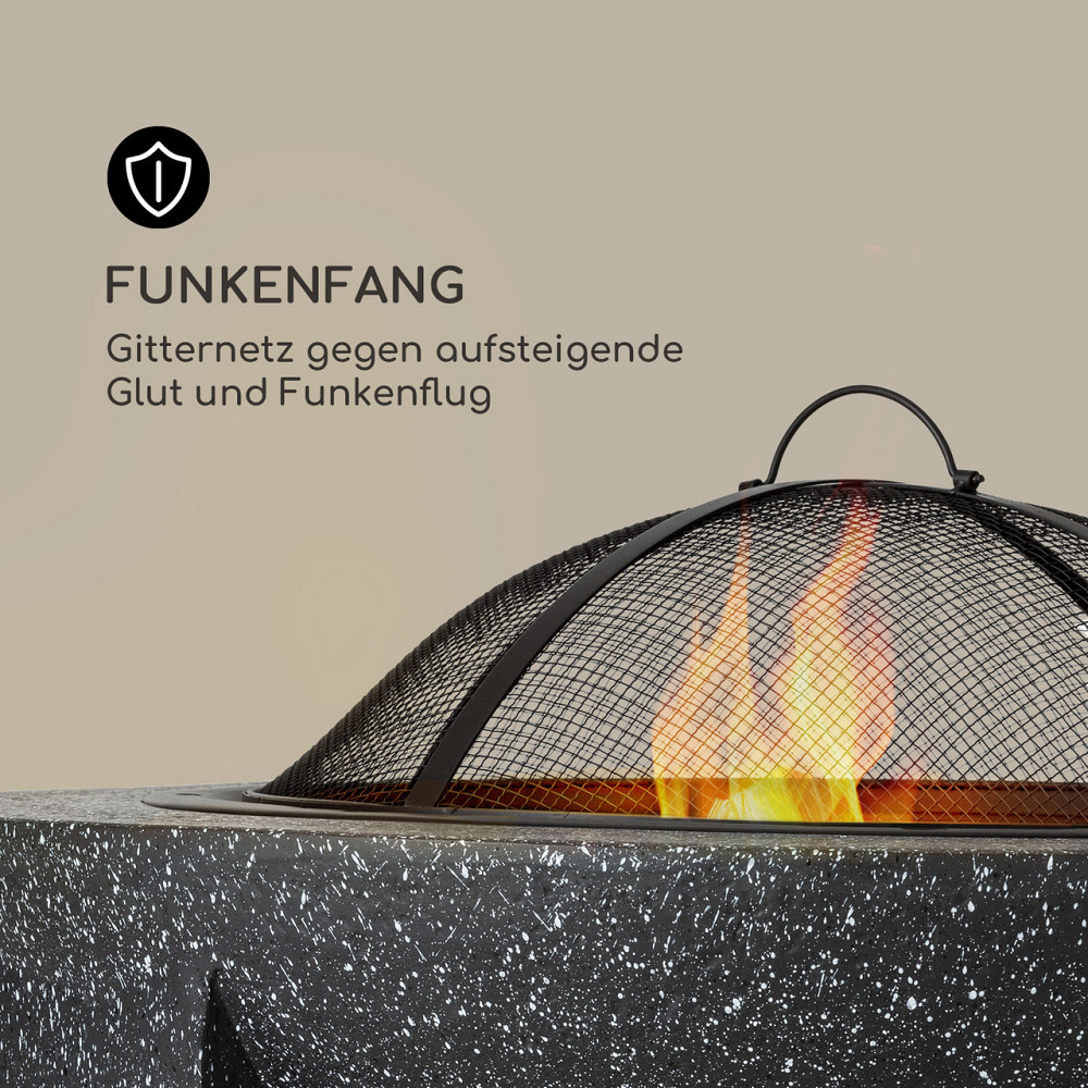 Гриль-чаша Troja Ø 75 см з іскроуловичем сталь MgO штучний камінь вогнетривкий (Німеччина, читати Рівне - фото 5