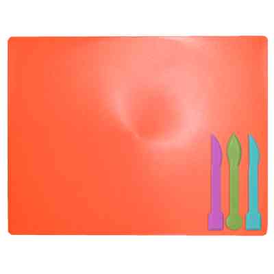 Доска для пластилина ZiBi + 3 стека для лепки, коралловая (ZB.6910-27) Винница