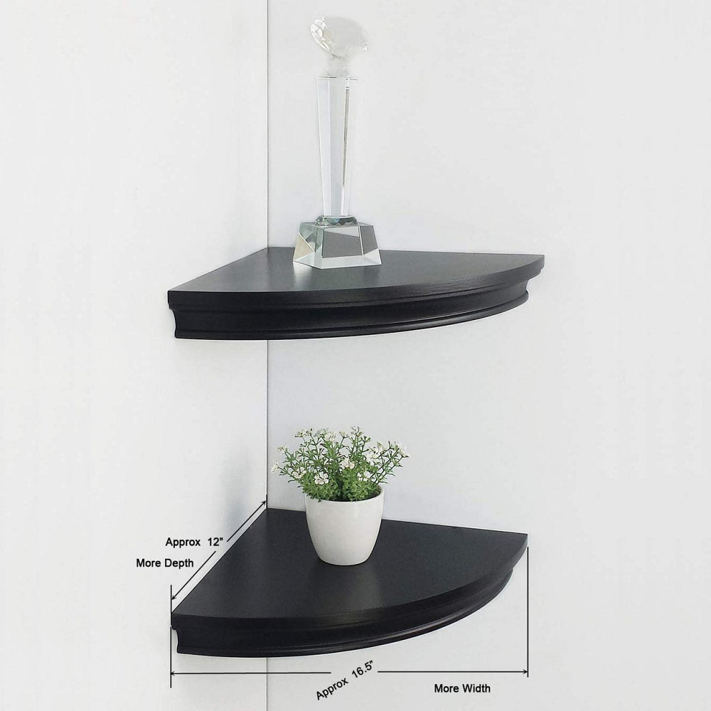 Угловая настенная полка 