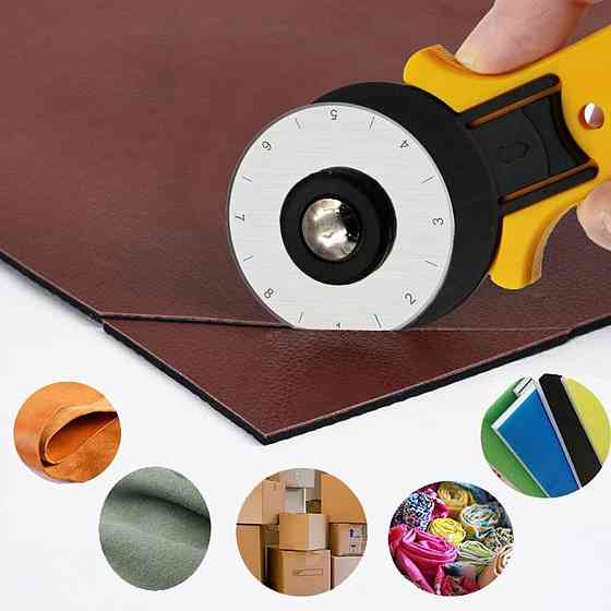 Запасні леза 45 мм для роликового ножа, набір 10 шт у кейсі для пэчворку та рукоділля Київ