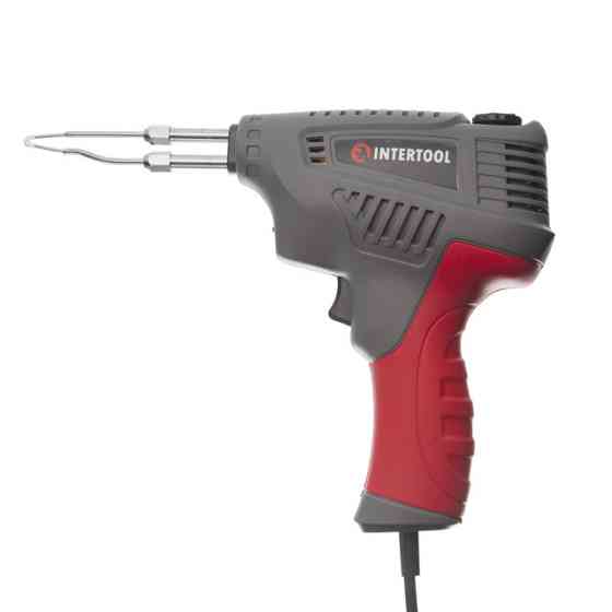 Паяльник импульсный с трансформатором, 200 Вт, 230 В, 3 режима, комплект насадок INTERTOOL RT-2003 Киев