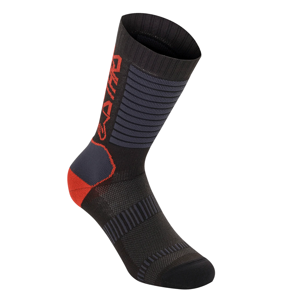 Носки Alpinestars PARAGON LITE SOCKS 19 BLK BRIGHT RED, M Киев - изображение 1