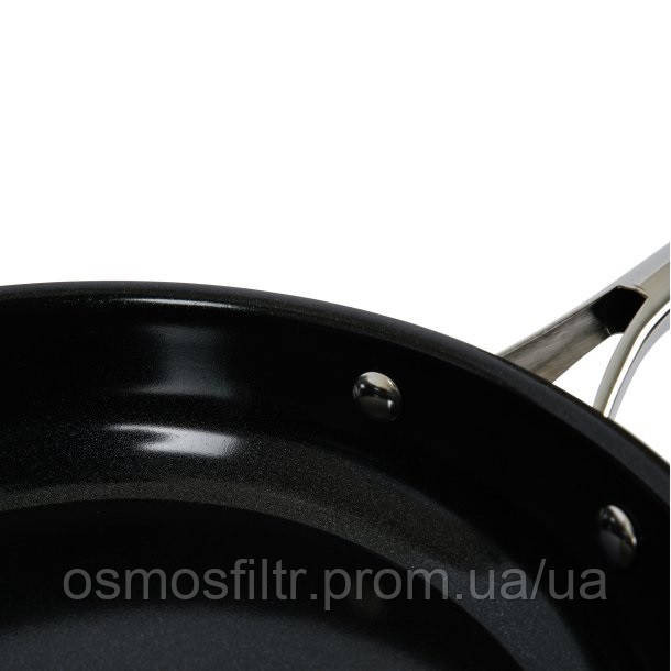 Сковорода Axentia Brilliant  24 cм нерж сталь керамич покрытие (135944) Киев - изображение 2