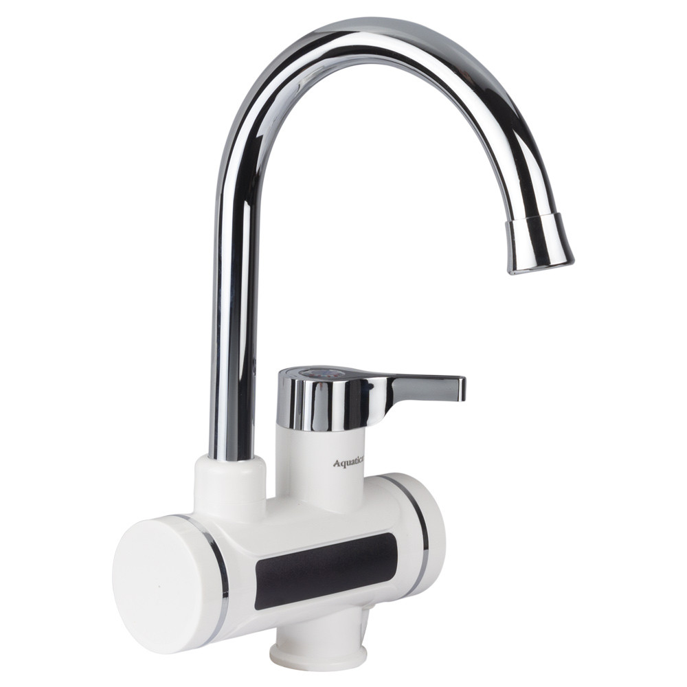 AQUATICA Кран-водонагреватель проточный s92 3.3кВт для кухни излив ухо на гайке с дисплеем и те Коломия - фото 7