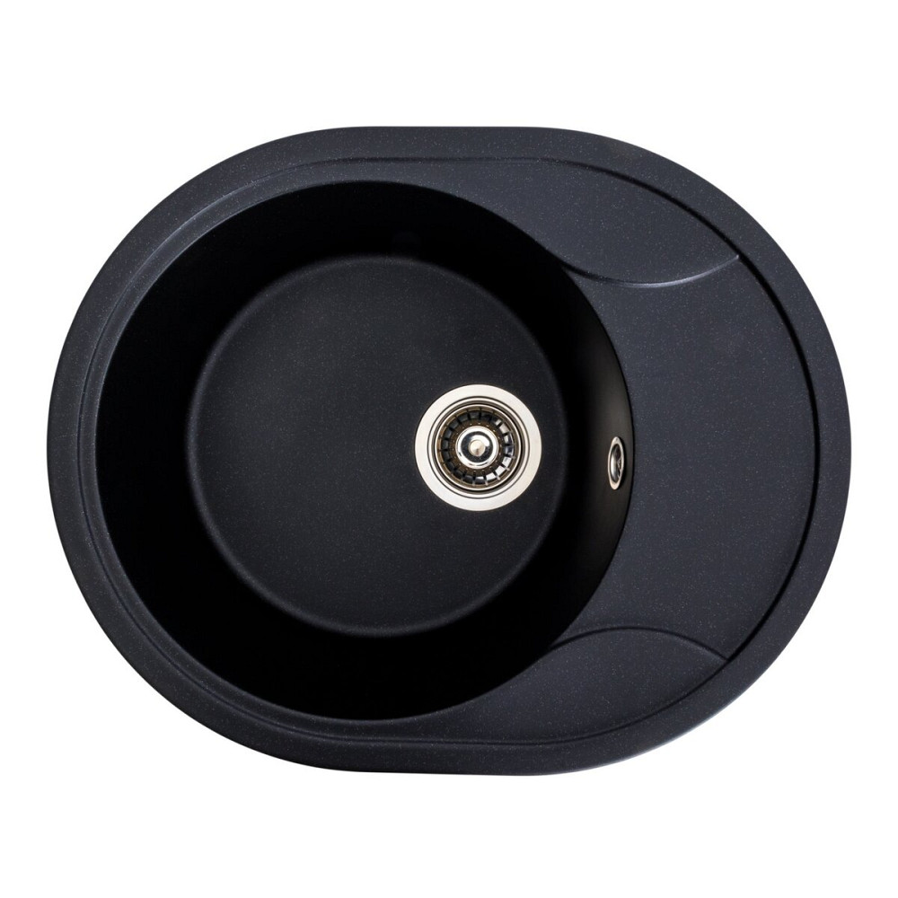 Гранітна мийка для кухні Platinum 5847 ONYX матова (чорний металік) Коломыя - изображение 1