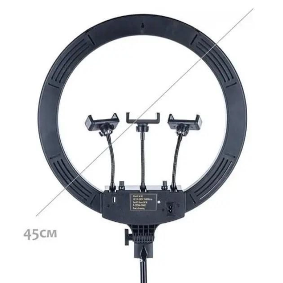 Кільцева світлодіодна Led лампа RGB-MJ-18 45см (Біле та кольорове світло) Вінниця