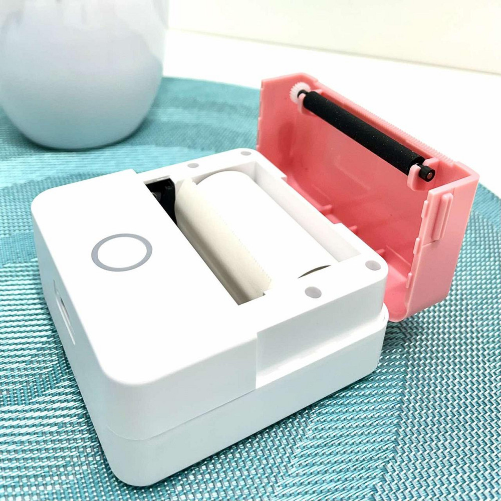 Принтер-міні дитячий портативний друк зі смартфона Рожевий (C 65320) Чернігів - фото 2