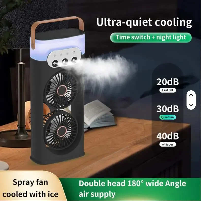 Настольный вентилятор-увлажнитель с 3 режимами тумана и водяным охлаждением и 180 LY-938 Коломия - фото 8