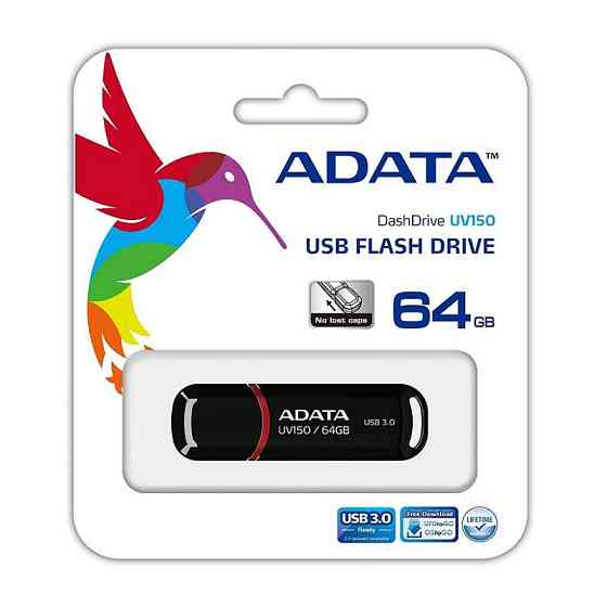 Флеш-накопичувач ADATA USB 3.2 AUV 150 64Gb Black Київ