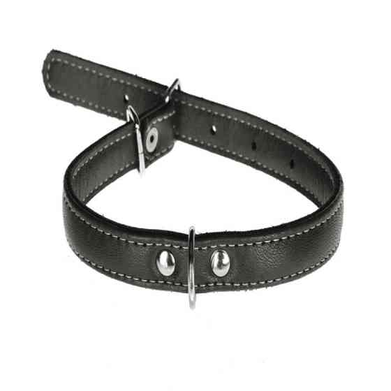 Ошейник 1661 15мм "Люкс" 1 стр. Чёрный Вінниця