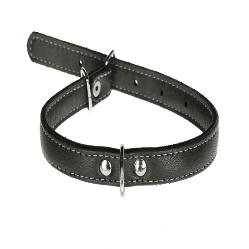 Ошейник 1661 15мм "Люкс" 1 стр. Чёрный Вінниця - фото 1