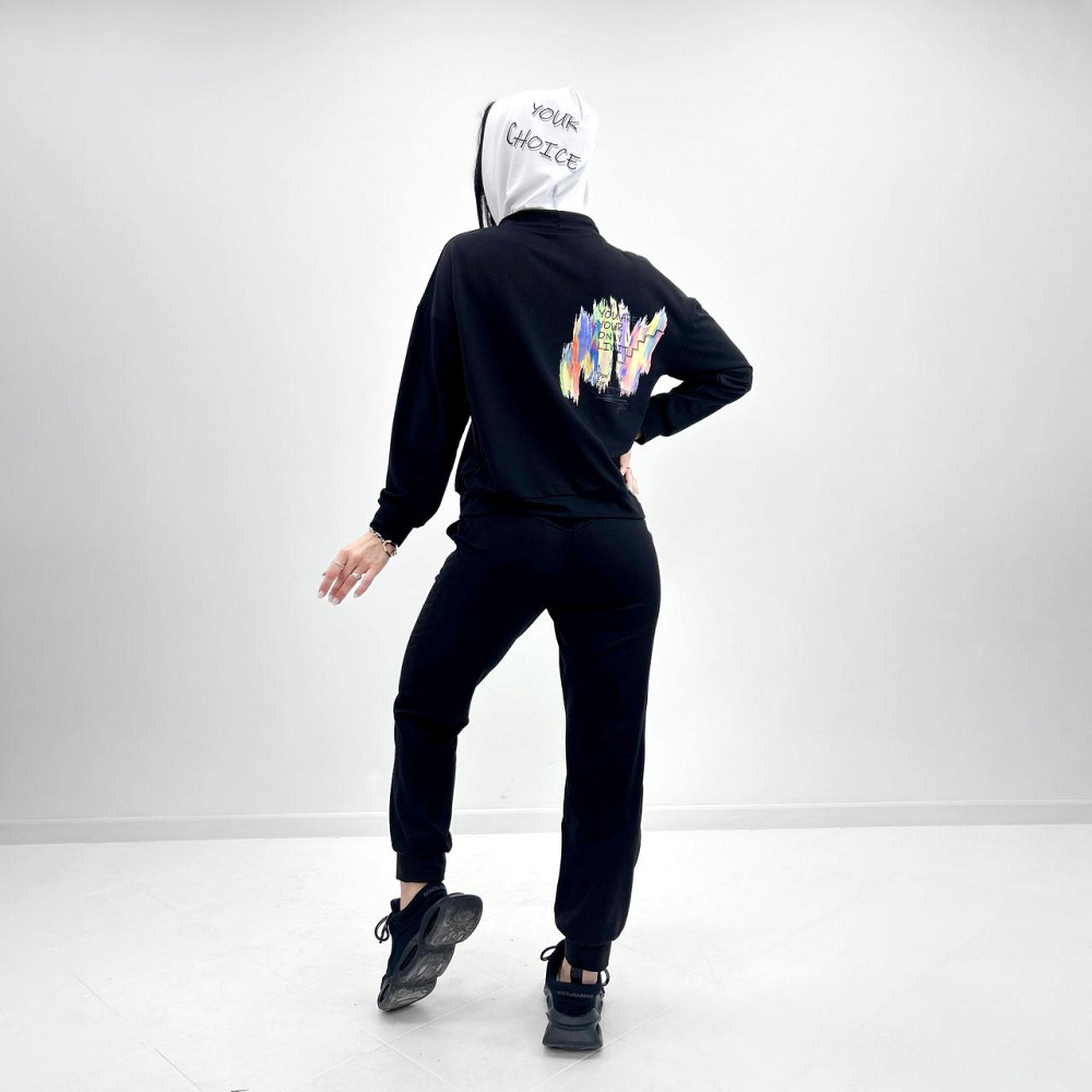 Жіночий костюм-двійка з капюшоном "Rainbow"| Норма | Розпродаж моделі Київ - фото 5