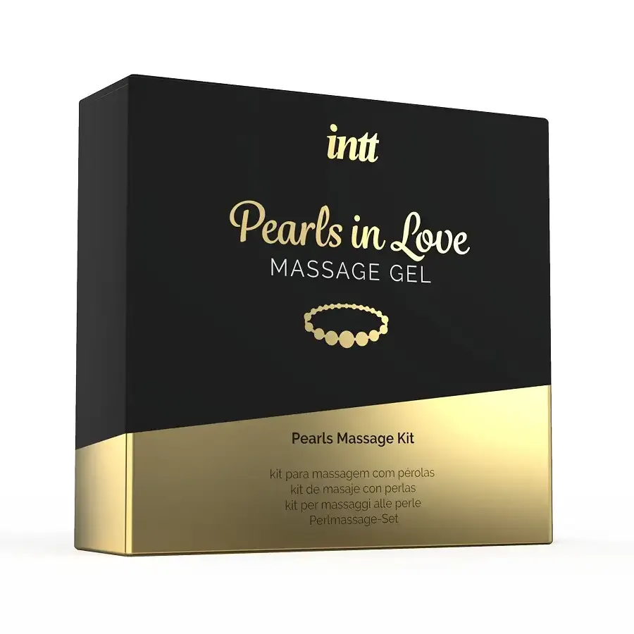 Набір для перлинного масажу Intt Pearls in Love: намисто та силіконовий масажний гель Львів - фото 3