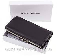 Чорний класичний жіночий гаманець на магнітах Marco Coverna 1412 Київ - фото 9