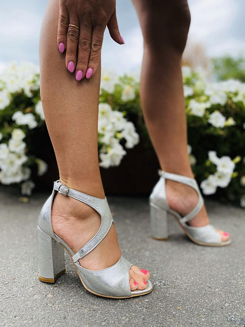 Nivelle Босоніжки жіночі NIVELLE 1858/9510-9544 срібні (літо, шкіра натуральна) (3711) Коломыя - изображение 7