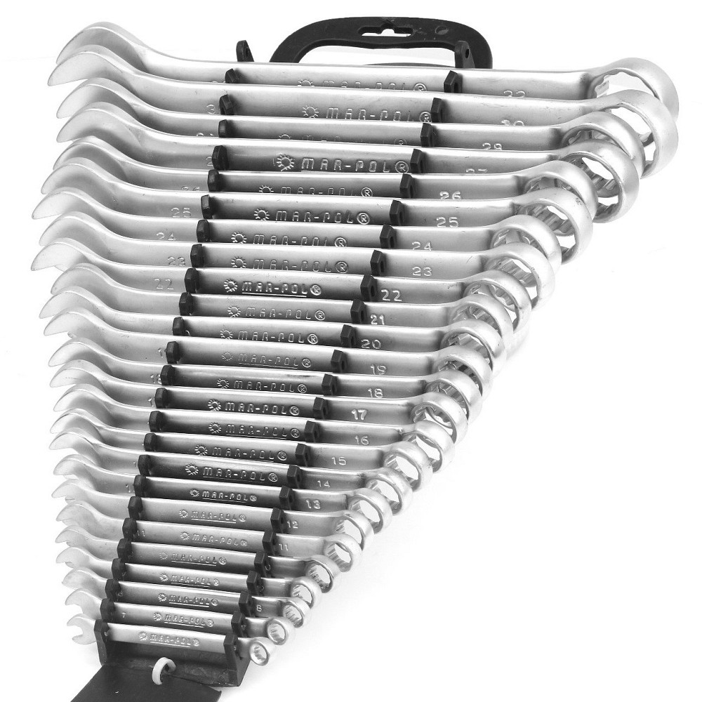 Набор гаечных ключей рожково-накидных 25 шт от 6-32 мм Mar-Pol (M58149K) Нововолынск - изображение 2