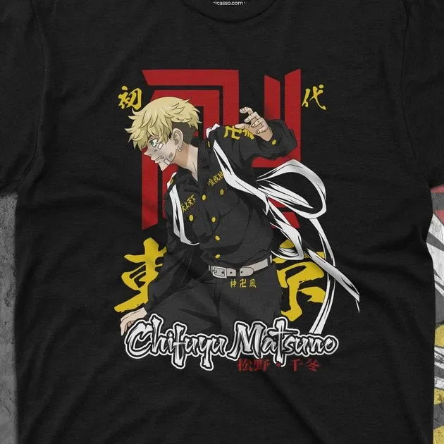 Футболка для підлітка хлопчика з принтом Токийские Мстители Чифую Мацуно 2 Розмір 160 Anime10603 Дніпро - фото 4