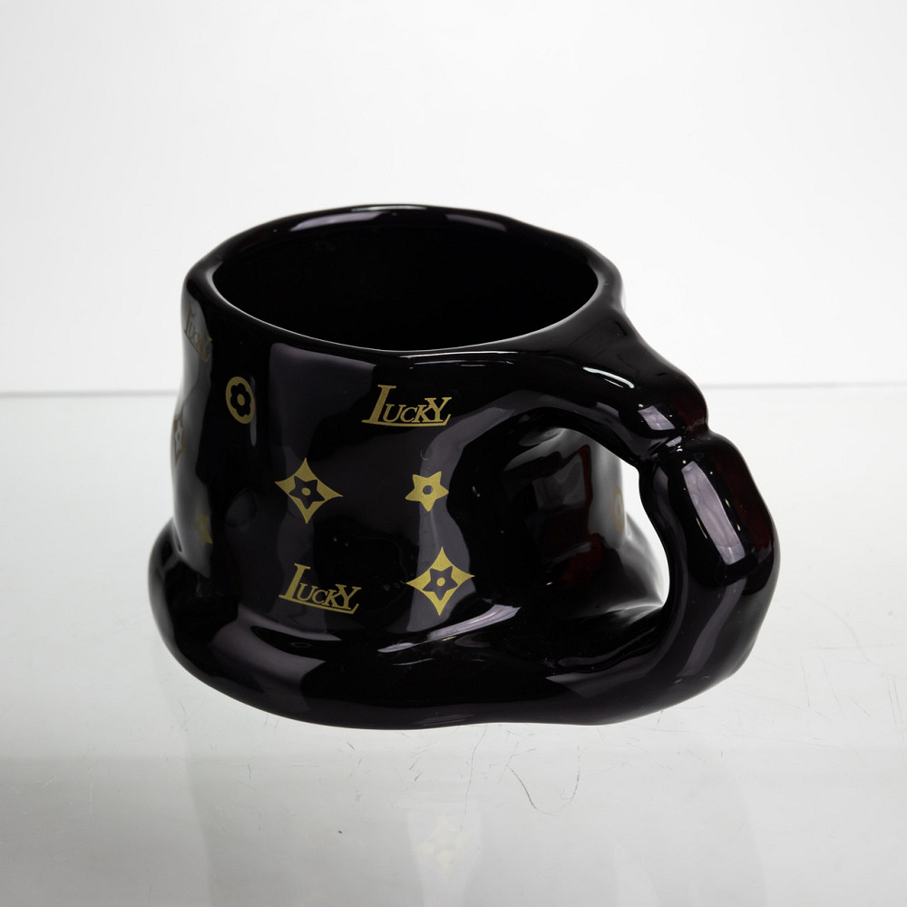 Yiwu Чашка порцелянова 500 (мл) оригінальна кружка на подарунок чашка для чаю та кави Чорний FM Коломыя - изображение 5