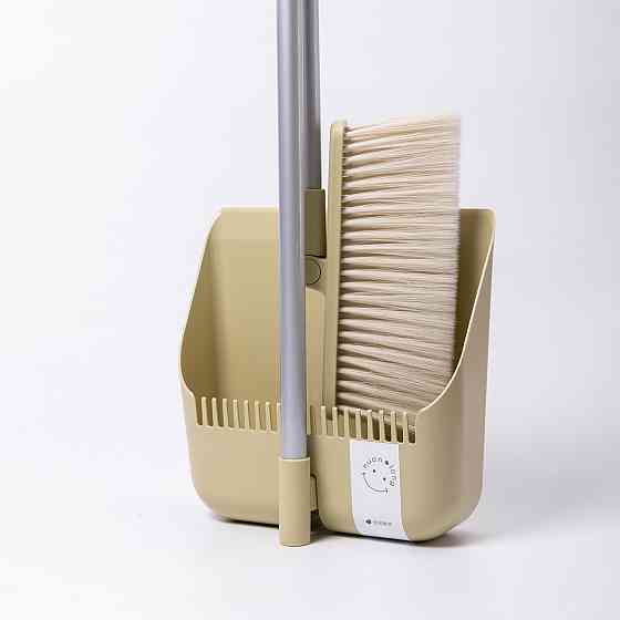 Набір віник і совок на довгій ручці для підлоги 25×24×100 см щітка віник для прибирання Зелений HP-45-15GR Коломыя