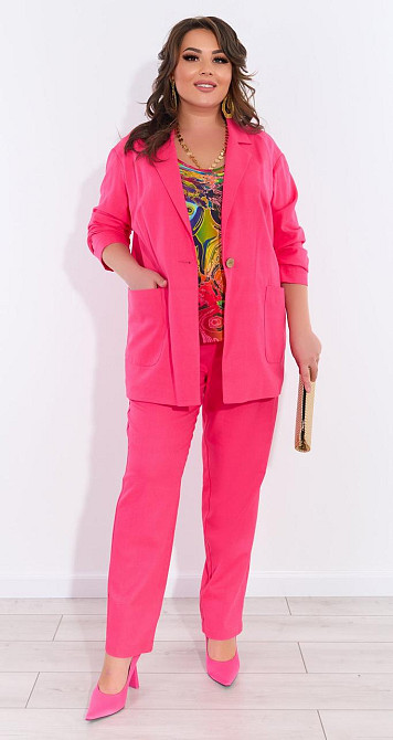 Лляний костюм-трійка Київ - фото 5