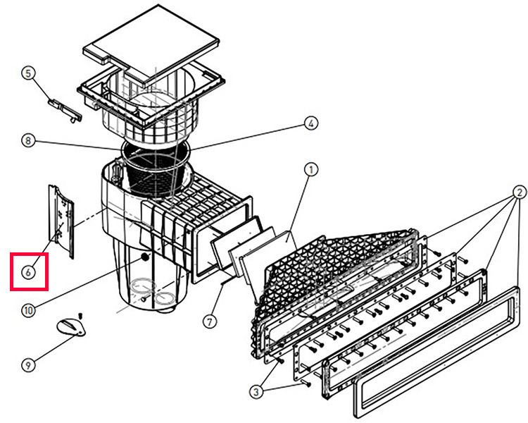 Держатель датчика X-Line для скиммера Hayward X-Pro 600 Киев - изображение 1
