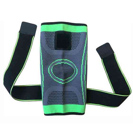 Бандаж колінного суглоба XL, KNEE SUPPORT WN-26, Зелений / Фіксатор колінного суглоба / Наколінник еластичний Київ