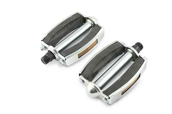 Педали велосипедные (с катафотами, металл, хром,овал, резиновые вставки) Мукачево