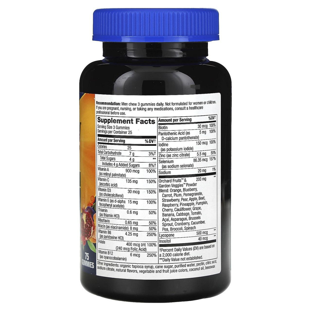 Вітаміни для чоловіків Nature's Way Alive! Men's Gummy Vitamins, 75 жувальних таблеток Київ - фото 2