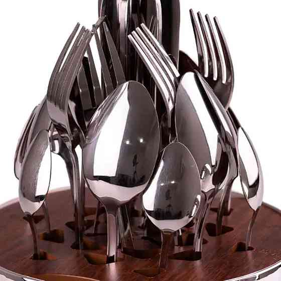 Набір столових приборів на 6 осіб з підставкою Київ