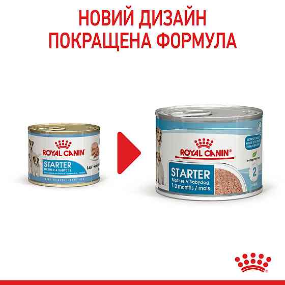 Royal Canin Starter Mousse Mother Babydog (Роял Канін Стартер) вологий корм для вагітних собак 195 г х 12 шт. Запоріжжя