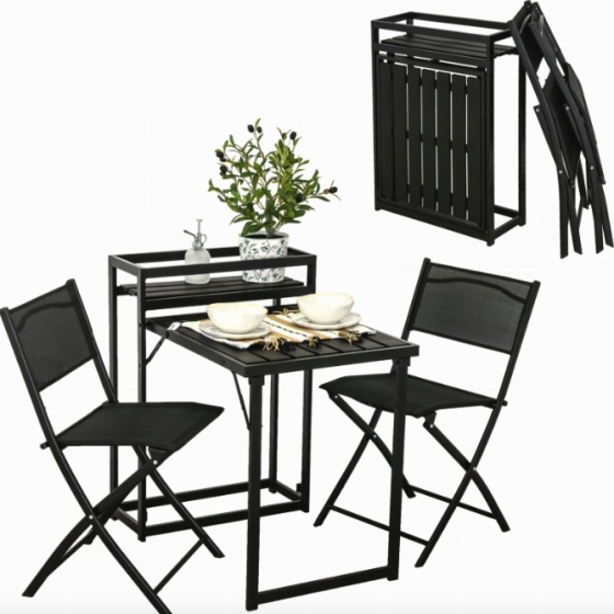 Комплект балконних меблів Jumi Kirbi з тумбою + 2 крісла Київ