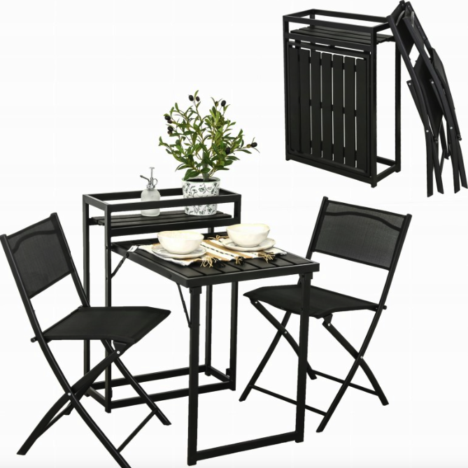 Комплект балконних меблів Jumi Kirbi з тумбою + 2 крісла Киев - изображение 3