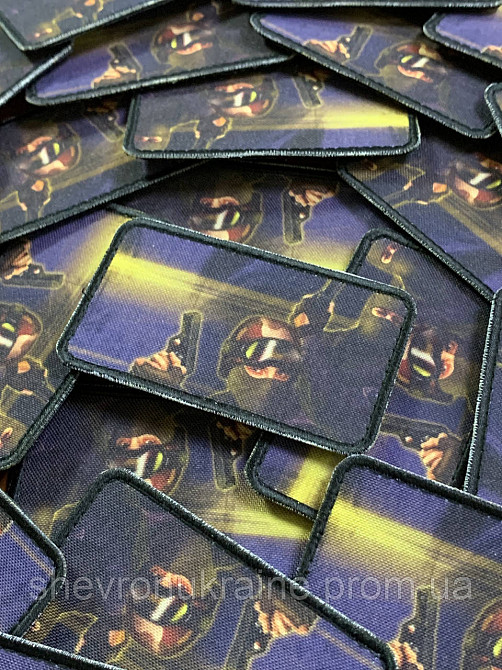 Друкований шеврон Counter-Strike (Форма прямокутна. На липучці) Розмір 5x8см Київ - фото 2