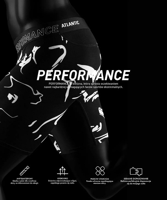 Трусы мужские боксеры удлиненные Atlantic PERFORMANCE MH-1202 XXL Киев - изображение 3